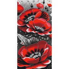 Картина по номерам ARTCRAFT Красные маки 40 х 80 см (13092-AC)