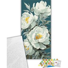 Картина по номерам ARTCRAFT Белые пионы 40 х 80 см (13093-AC)