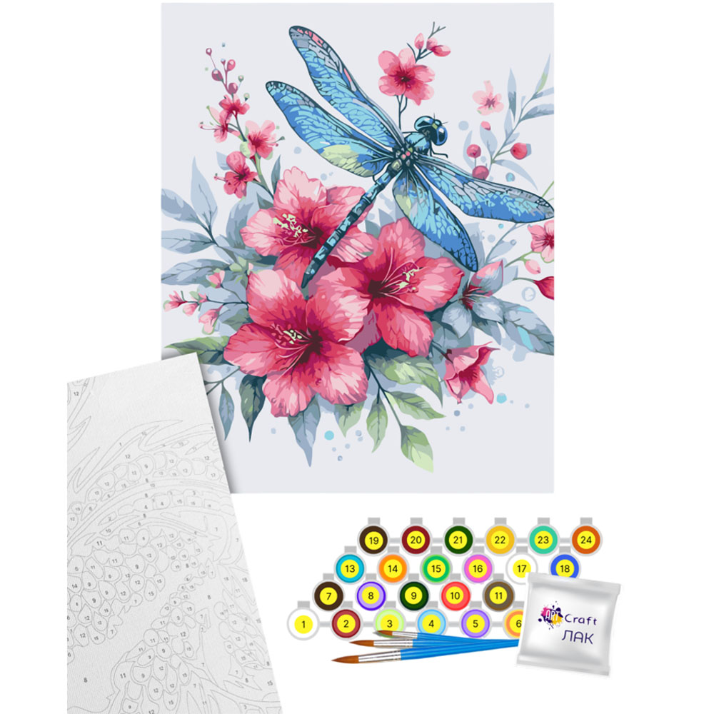 Картина за номерами ARTCRAFT Бабка в кольорах 40 х 50 см (11693-AC)