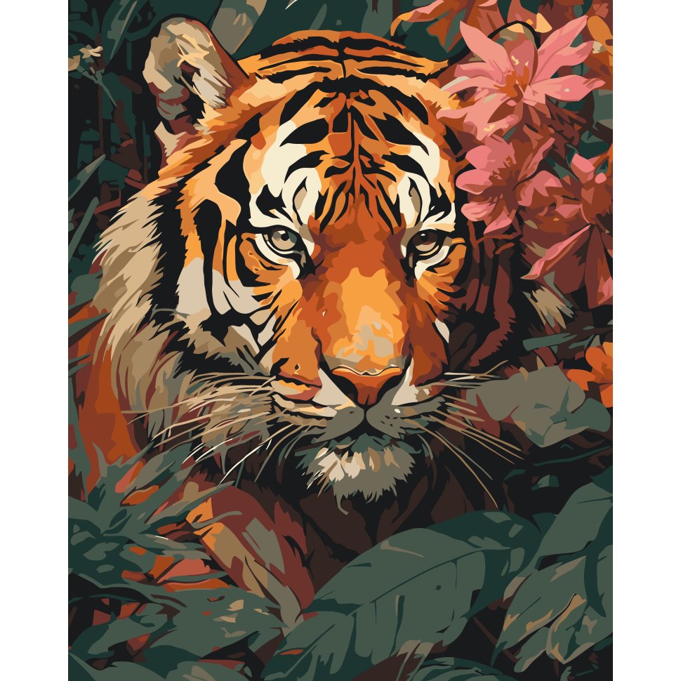 Картина по номерам ARTCRAFT Хищник в кустах 40 x 50 см (11706-AC)
