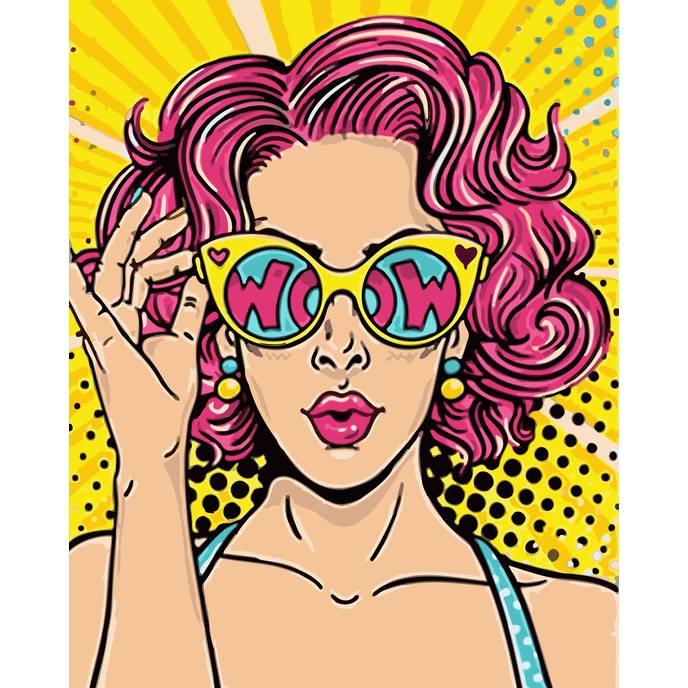 Картина по номерам ARTCRAFT Wow girl 40х50 см (504024-NC)