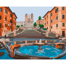 Картина за номерами ARTCRAFT Площа Іспанії. Рим 40 x 50 см (11228-AC)