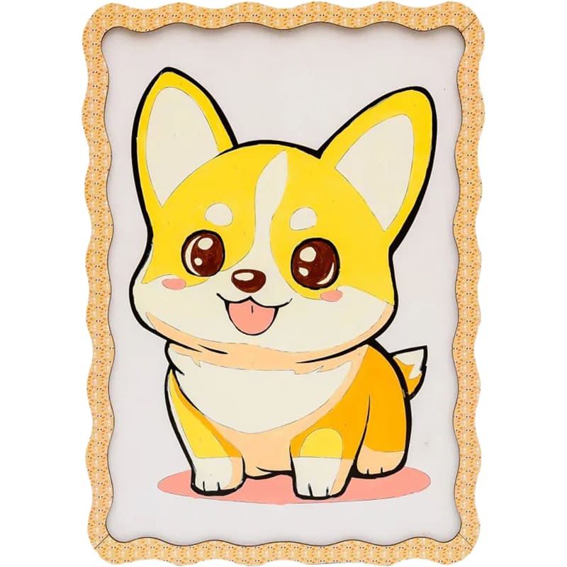 Картина по номерам PUZZLEOK Корги 29 х 21 см (Puz-22941)