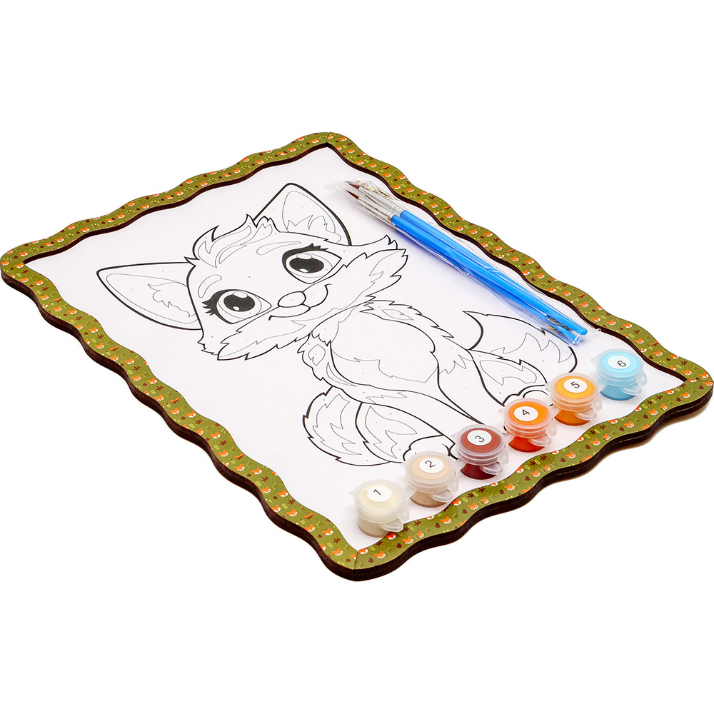 Картина по номерам PUZZLEOK Лисичка 29 х 21 см (Puz-22959) Сюжет  животные