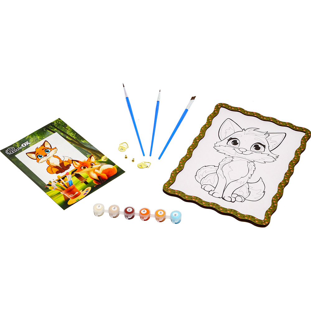 Картина по номерам PUZZLEOK Лисичка 29 х 21 см (Puz-22959)