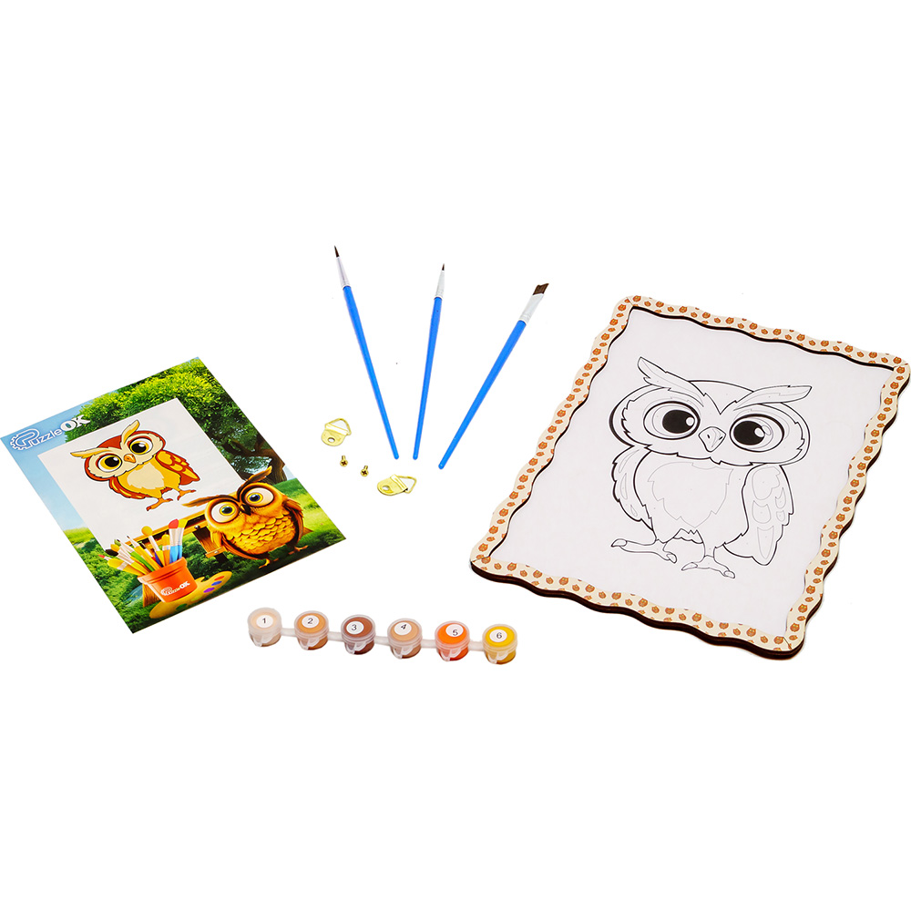 Картина по номерам PUZZLEOK Сова 29 х 21 см (Puz-22964)
