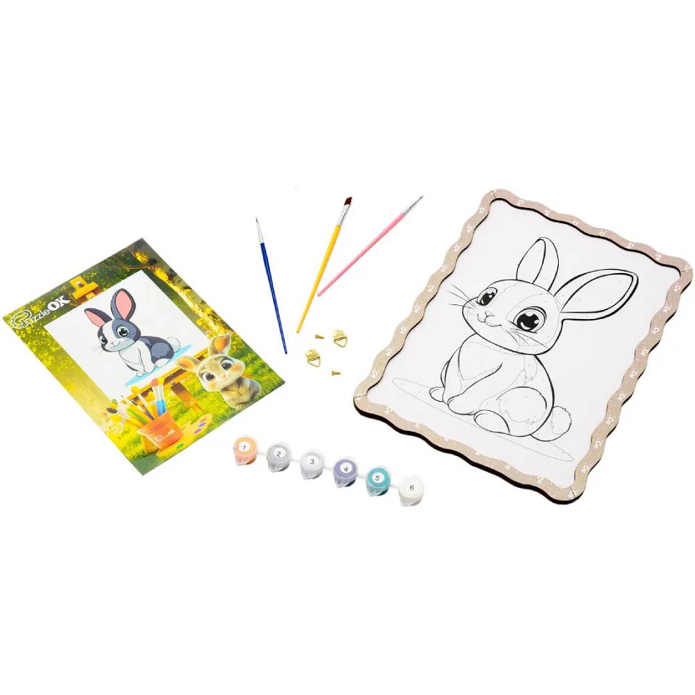 Картина по номерам PUZZLEOK Зайчик 29 х 21 см (Puz-22944)