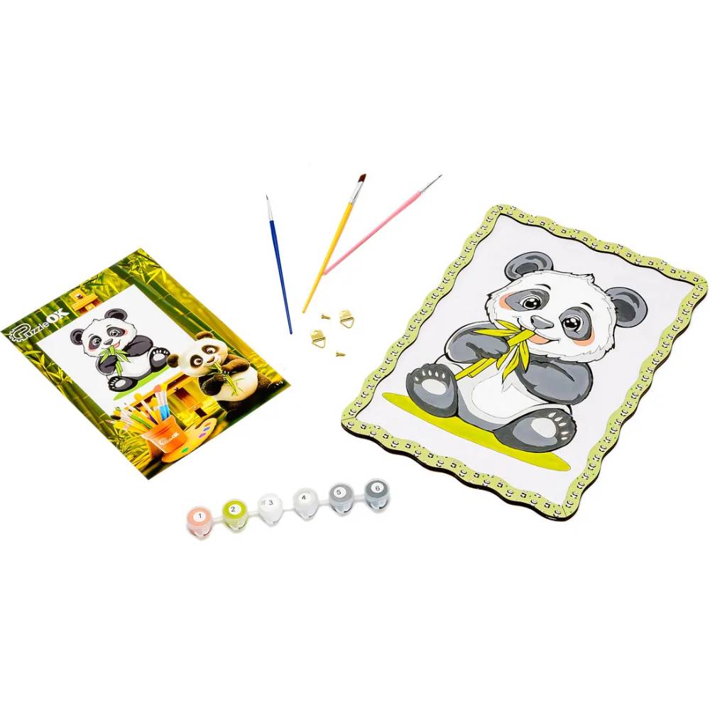 Картина за номерами PUZZLEOK Панда 29 х 21 см (Puz-22948) Формат одна картина