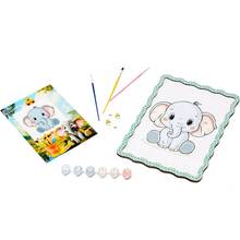 Картина за номерами PUZZLEOK Слоник 29 х 21 см (Puz-22949)