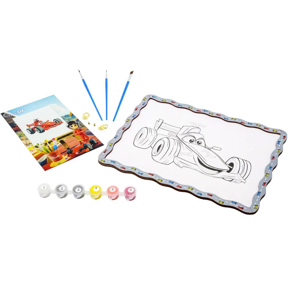 Картина по номерам PUZZLEOK Гоночная машинка А4 (Puz-22951)