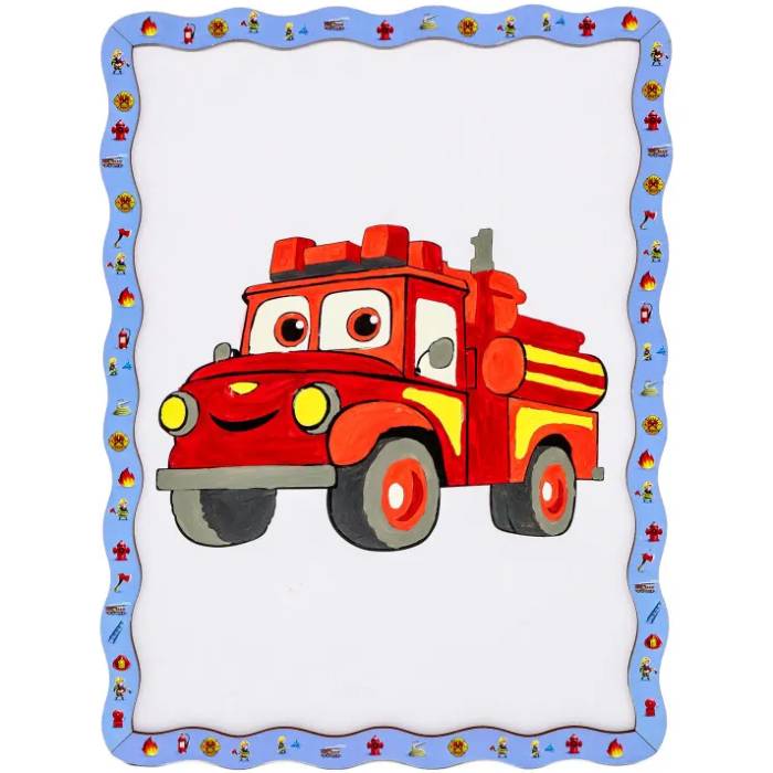 Картина по номерам PUZZLEOK Пожарная машина А4 (Puz-22954) Формат одна картина