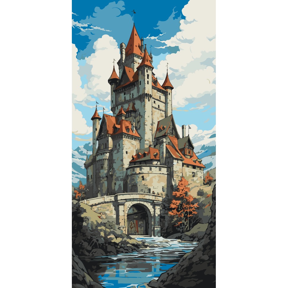 Картина за номерами ARTCRAFT Казковий замок 40 х 80 (11067-AC)