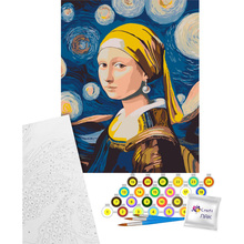 Картина по номерам ARTCRAFT Мона с жемчужной сережкой 40х50 см (10181-AC)