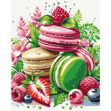 Картина за номерами ARTCRAFT Ягідний десерт "Макаруни" 40х50 см (12048-AC)