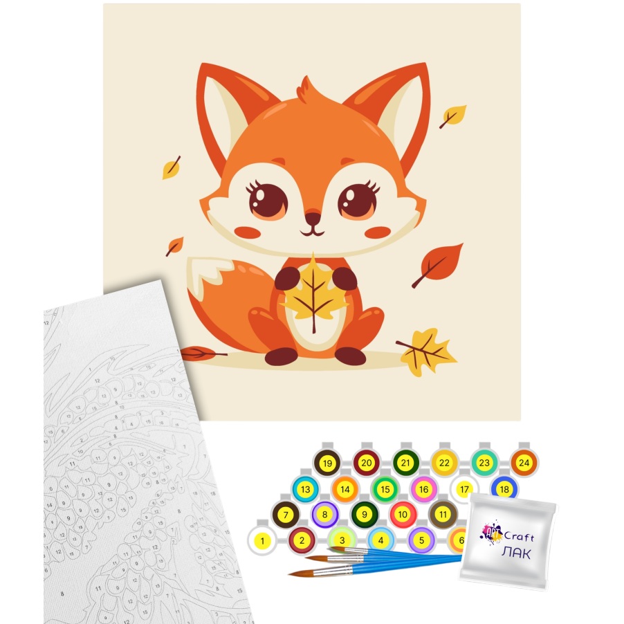 Картина по номерам ARTCRAFT Маленькая Руди 30 х 30 см (15610-AC) Сюжет  животные