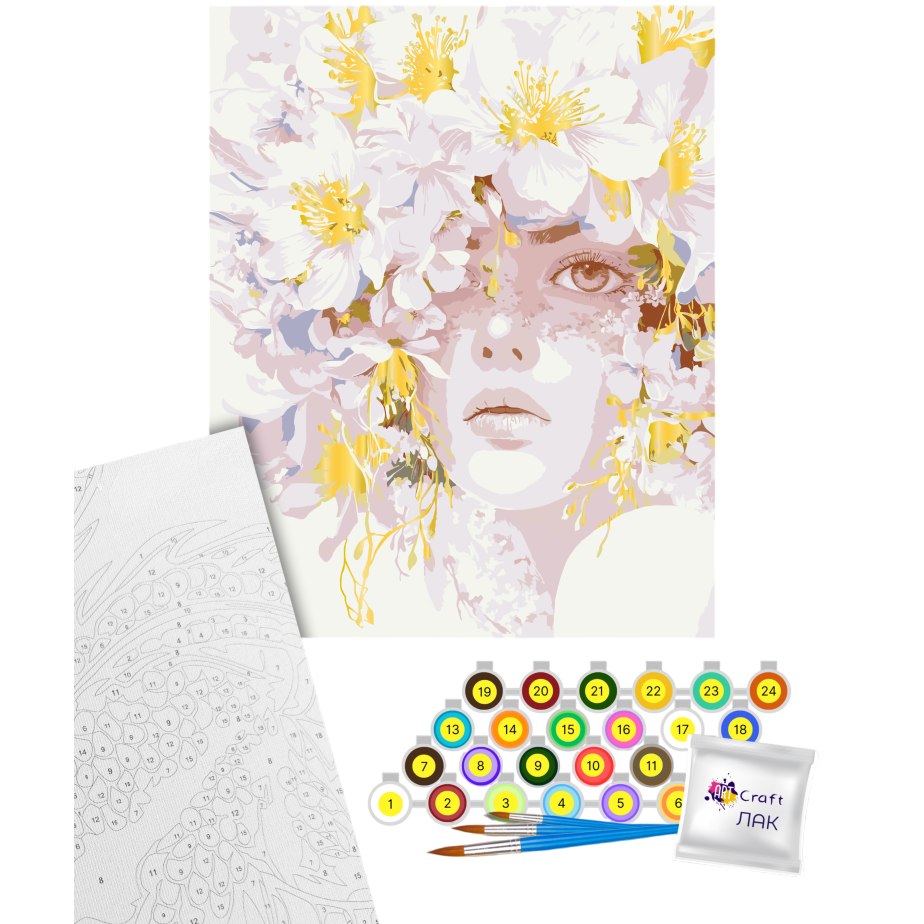 Картина по номерам ARTCRAFT Золотистые тычинки 40 х 50 см (10190-AC) Сюжет  люди на картине