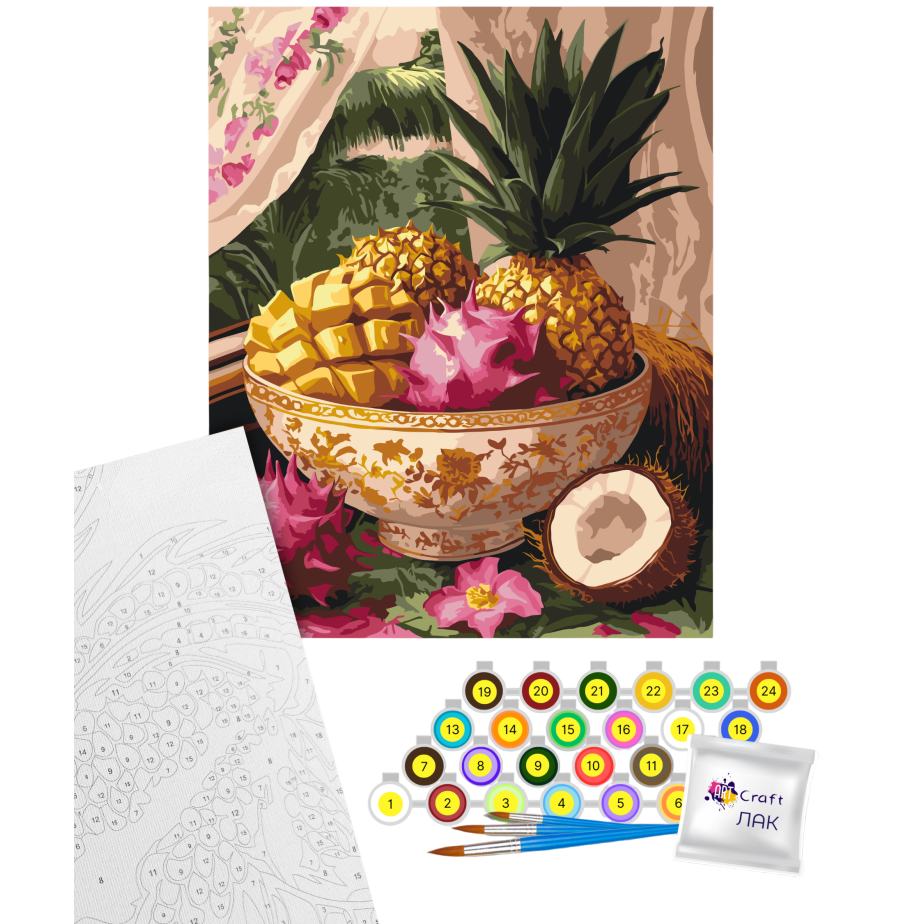 Картина по номерам ARTCRAFT Тропические дары 40 х 50 см (12058-AC) Сюжет  натюрморты