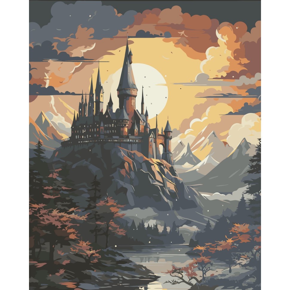 Картина по номерам ARTCRAFT Школа волшебства и чародейства 40 х 50 см (11074-AC)