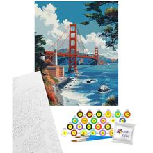 Картина по номерам ARTCRAFT Мост Золотые Ворота 40 х 50 см (11070-AC)