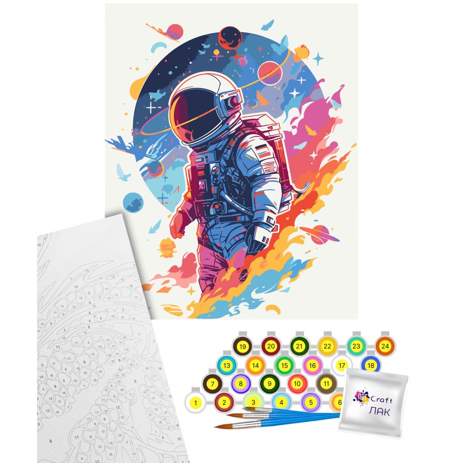Картина по номерам ARTCRAFT Космический исследователь 40 х 50 см (16511-AC) Сюжет  космос, авиация