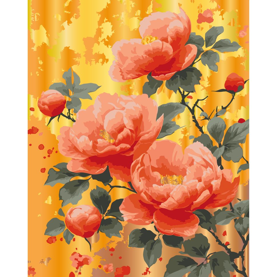 Картина за номерами ARTCRAFT Золото троянд 40 х 50 см (13163-AC)