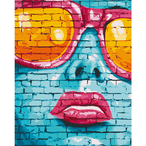 Картина по номерам ARTCRAFT Street art girl 40 x 50 см (10248-AC