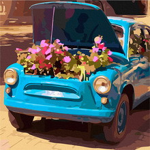 Картина по номерам ARTCRAFT Цветочное ретро 40 x 40 см (10517-AC0
