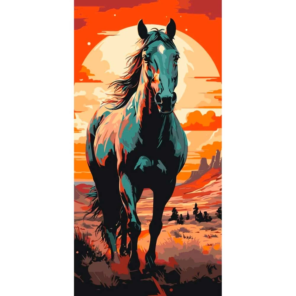 Картина по номерам ARTCRAFT Horse art 40 х 80 см (11541-AC) ᐉ