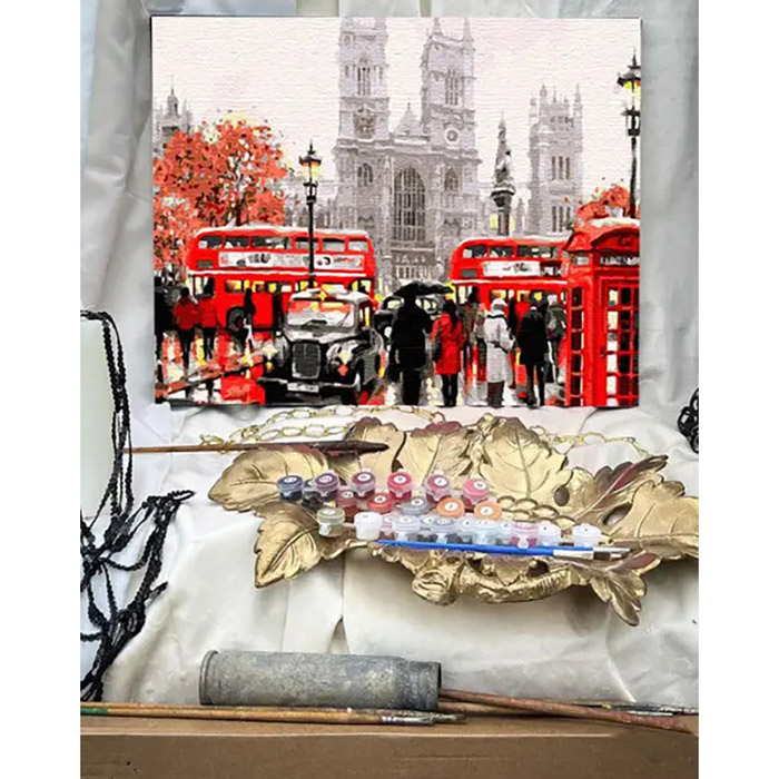 Картина по номерам ARTCRAFT Осенний Лондон 40х50 см (11679-AC) Сюжет  здания, городской пейзаж