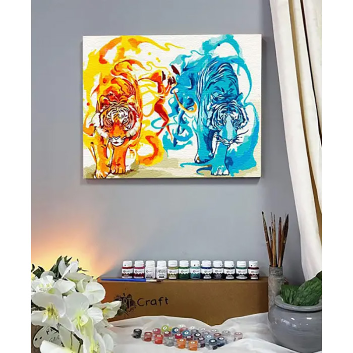 Картина за номерами ARTCRAFT Вогонь та вода 40х50 см (11657-AC) Сюжет  тварини