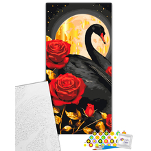 Картина по номерам ArtCraft Черный лебедь 40 х 80 см (11588-AC)