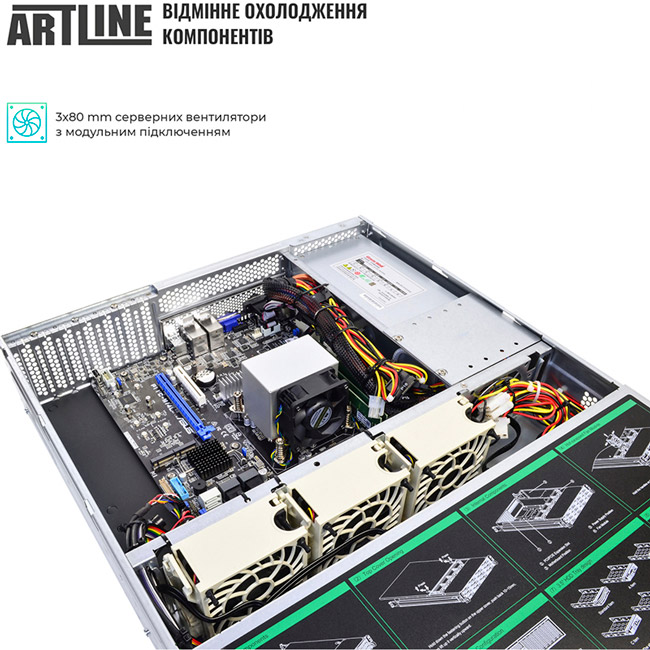 Сервер ARTLINE Business R34 (R34v06) Кількість ядер 16