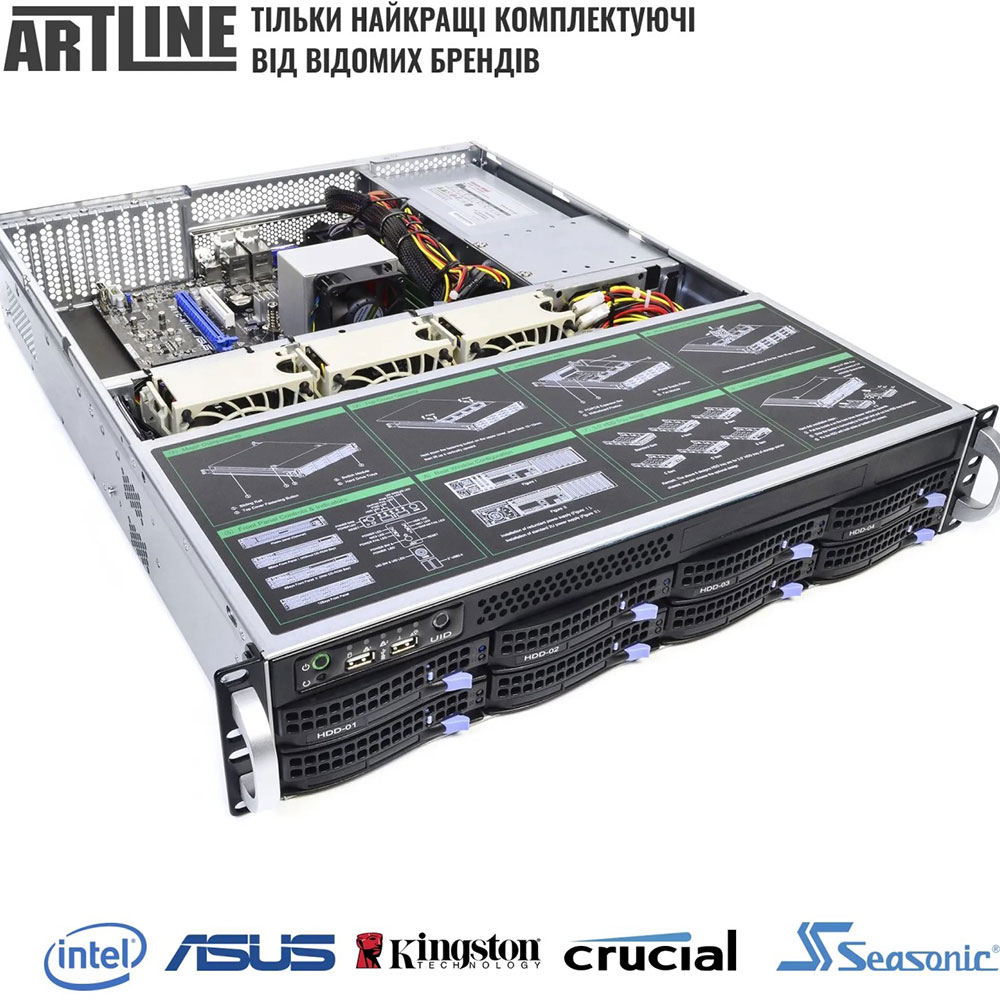 Внешний вид Сервер ARTLINE Business R37 (R37v72)