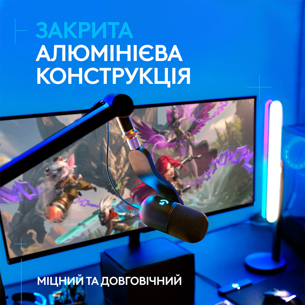 Стійка пантограф LOGITECH G Compass Premium Broadcast Boom Arm Black (955-000076) Тип мікрофонні стійки