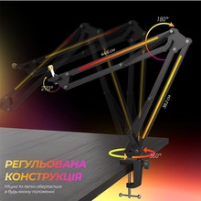 Стойка пантограф FIFINE BM38 RGB Black