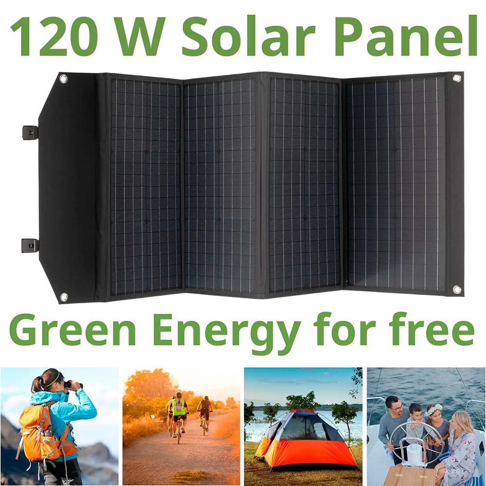 Фото Сонячна панель BRESSER Mobile Solar Charger 120 Watt USB DC (3810070)