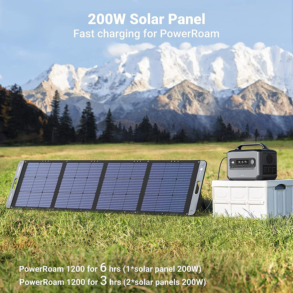 Солнечная панель UGREEN Solar Panel SC200 200W IP67 MPPT XT60+MC4 (15114) Подходит для зарядки зарядных станций