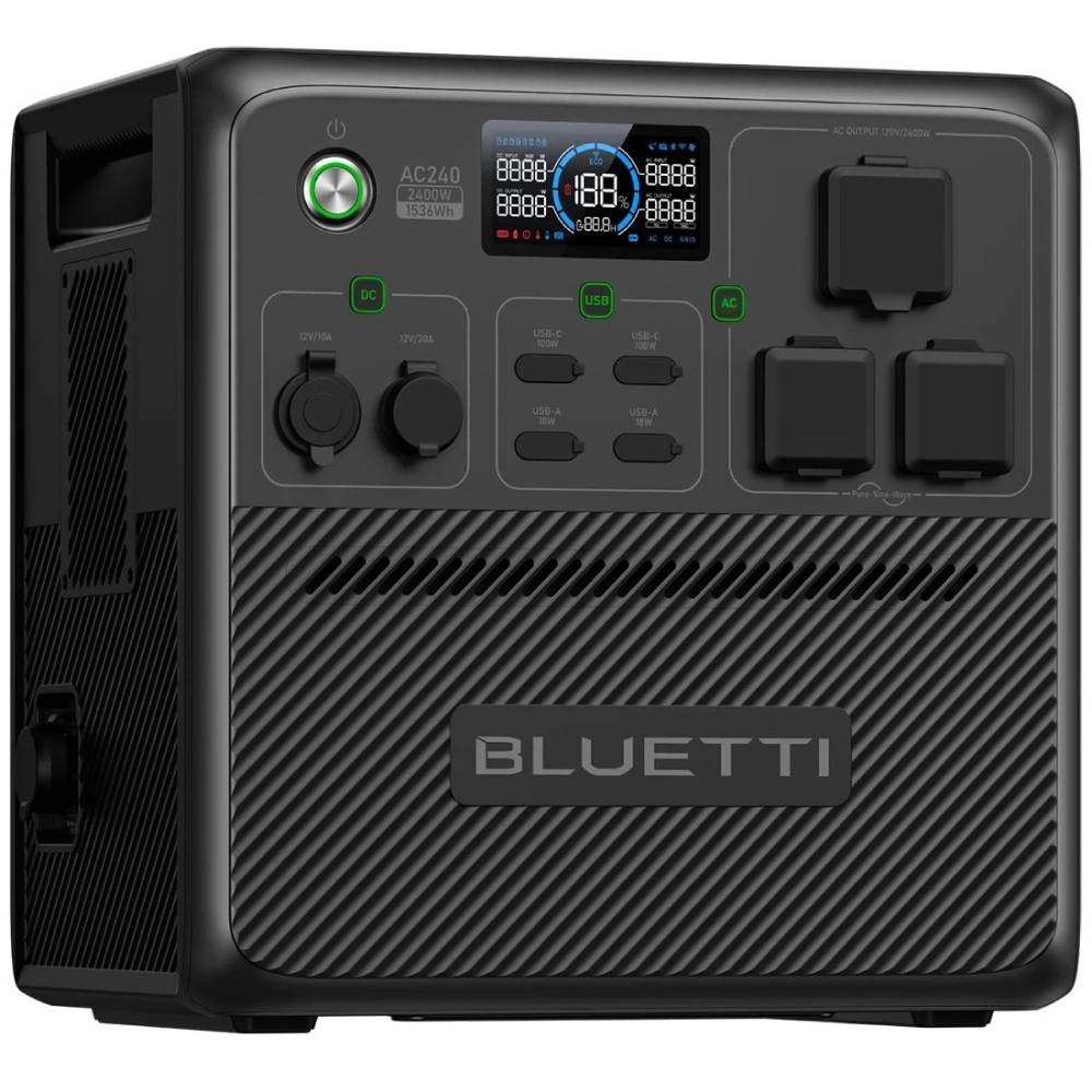 Зарядна станція BLUETTI 2400W AC240 Спосіб заряджання від сонячної батареї