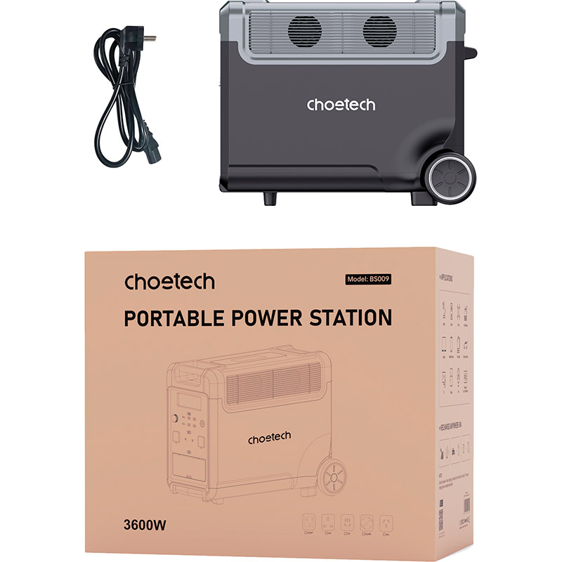 Фото 16 Зарядна станція CHOETECH Bidirectional 3600W (BS009)