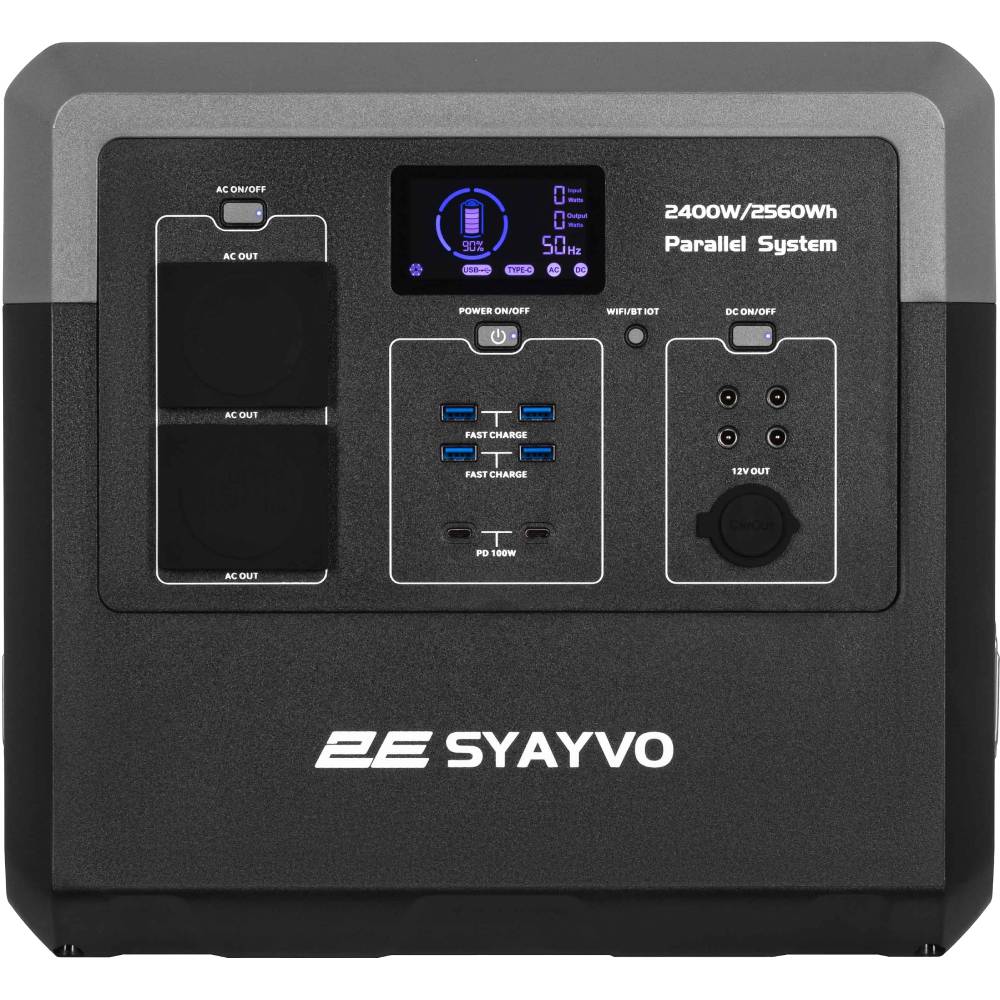 Зарядна станція 2E Syayvo 2400 Вт (2E-PPS24256) Типи портів USB Type-C