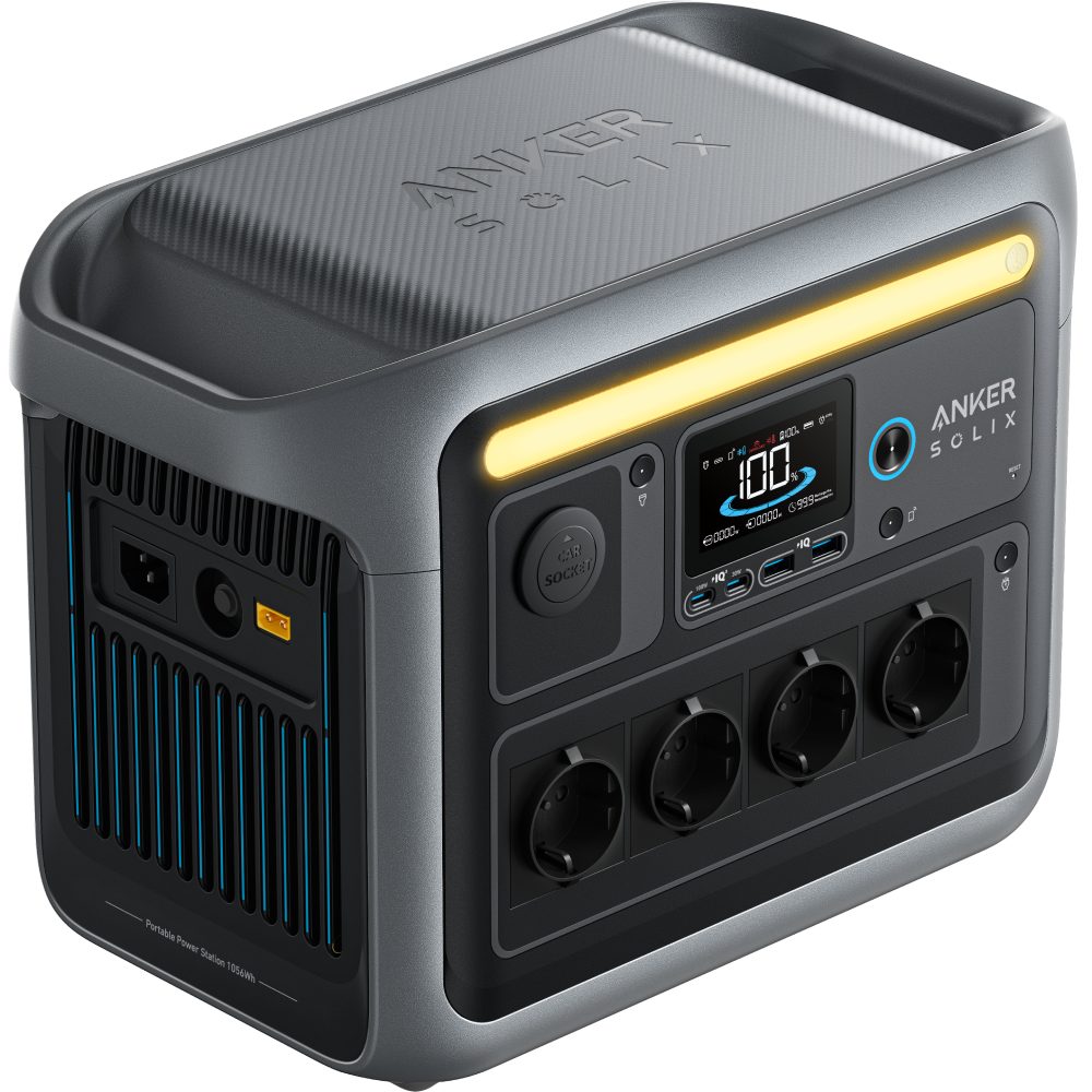 Зарядная станция ANKER SOLIX C1000 1056Wh 1800W (A1761) Способ зарядки от автомобильной зарядки