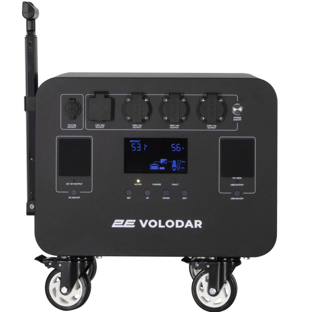 Зарядна станція 2E Volodar 5000 Вт WiFi/BT (2E-PPS5051) Спосіб заряджання від мережі