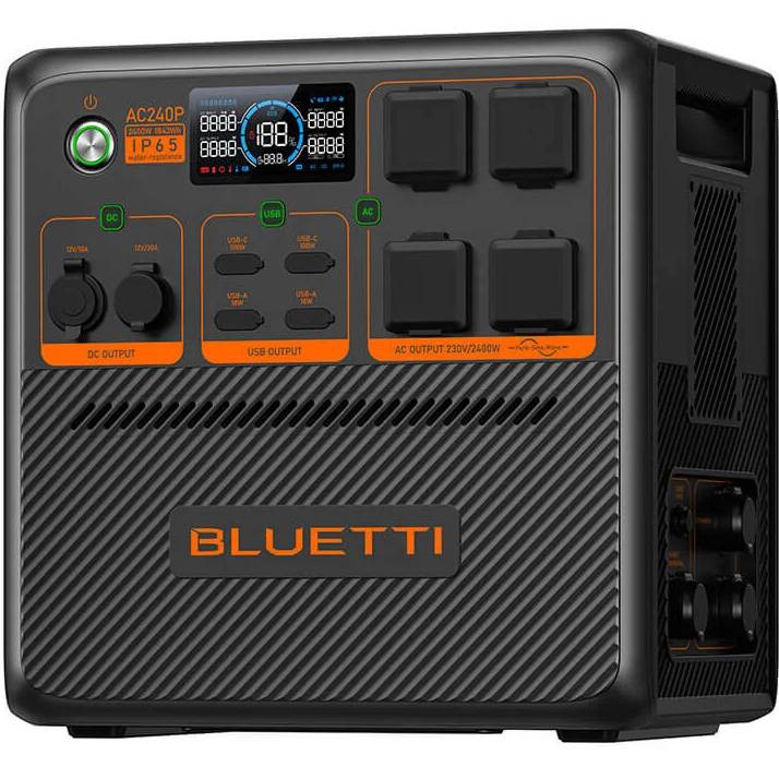 Зарядна станція BLUETTI Portable Power Station AC240P-Black-EU (P-AC240P-EU-GY-BL-010) Ємність 1843