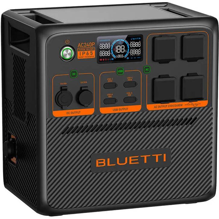 Зарядна станція BLUETTI Portable Power Station AC240P-Black-EU (P-AC240P-EU-GY-BL-010) Спосіб заряджання від автомобільної зарядки