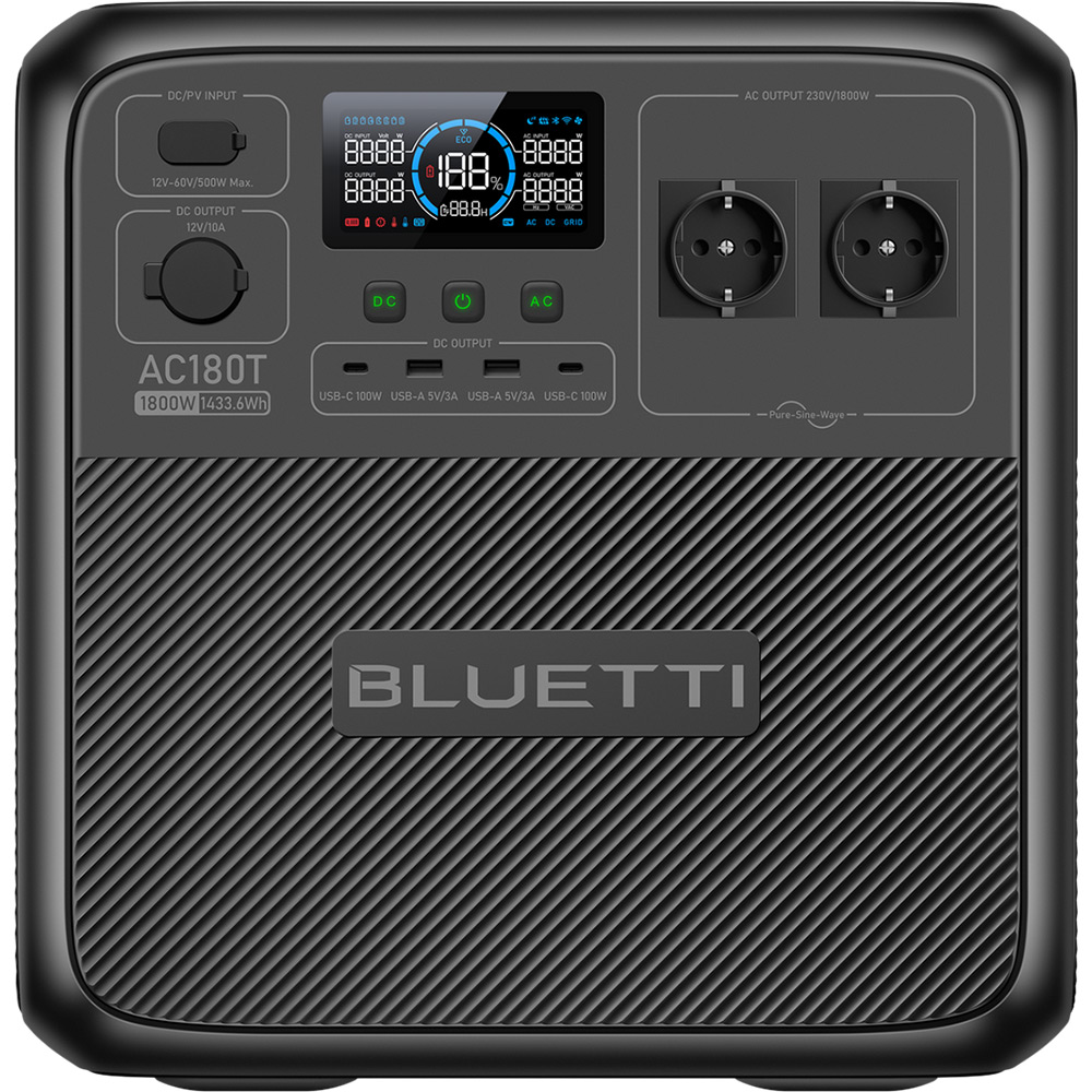 Зарядна станція BLUETTI AC180T 1800W/1433Wh/LiFePO4 SOLAR Portable Power Station