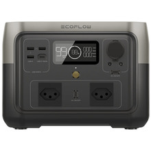 Зарядная станция ECOFLOW RIVER 2 Max 512Wh 140000mAh 500W швейцарские розетки + переходник на евровилку в комплекте (2070050610014)