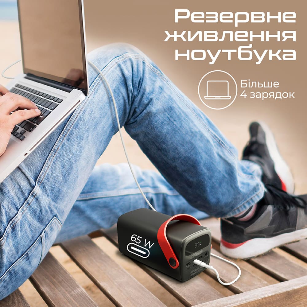 Powerbank Promate PowerMine-80 80000mAh Black (powermine-80) Ємність 80000