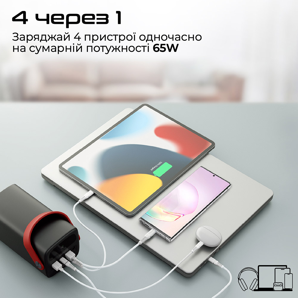 Powerbank Promate PowerMine-80 80000mAh Black (powermine-80) Тип акумулятора Li-Ion