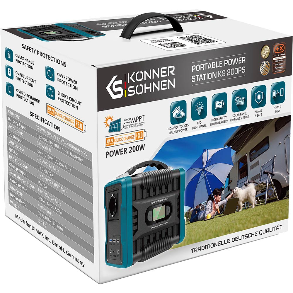 Зображення Зарядна станція KONNER&SOHNEN KS 200PS (4260405365883)