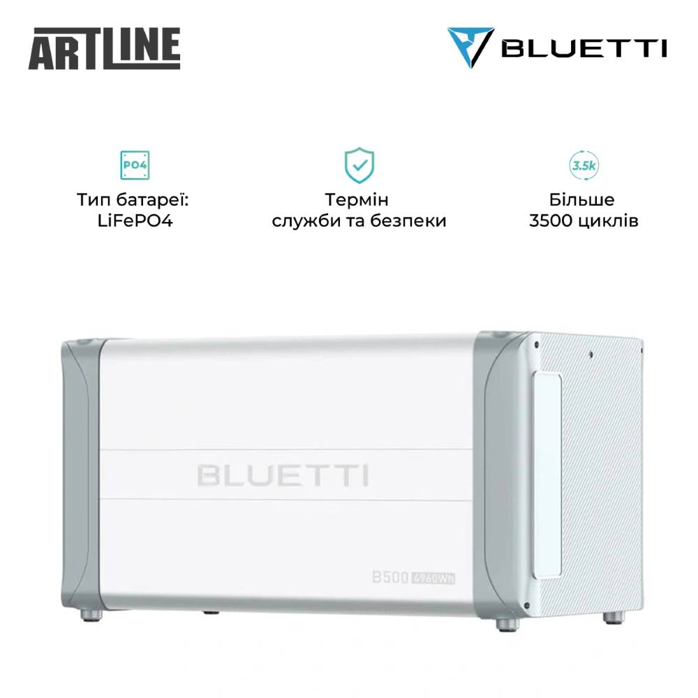 Зовнішній вигляд Система зберігання енергії BLUETTI EP600 6000W+2x Home Battery Backup B500 4960Wh (EP600+2xB500)